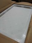Kapsül Şeker için ISO9001 PPE Plastik Kurutma Tepsileri 75 * 55 * 5cm