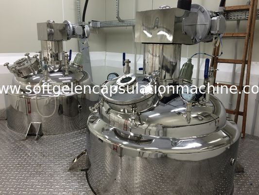 316SUS Paslanmaz Çelik Karıştırma Tankları / Softgel Yapımı İçin 650L Endüstriyel Depolama Tankları