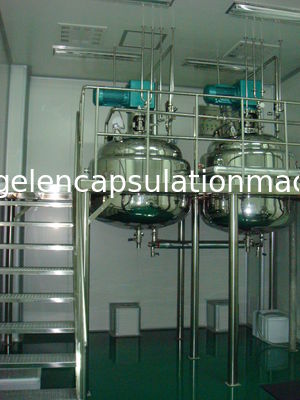 Su Banyosu Yumuşak Jelatin Eritme Tankı, Kompakt Yapı Softgel Depolama Tankı
