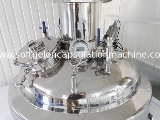Sıcaklık Kontrollü Softgel Jelatin Eritme Tankı Kontrol Kutulu Hidrolik Tank