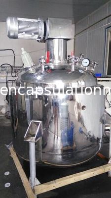 Bitkisel jelatin 3 kat Vakum Paslanmaz Çelik Karıştırma Tankları / PID Sıcaklık Kontrolü