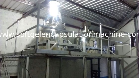 600L Softgel Jelatin Eritme Tankı, Vakum Tasarımlı / Platformlu ve Ağırlıklı Karıştırma Fonksiyonlu