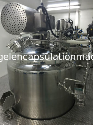 GMP Standardı ile 304 SUS 100L Karıştırma Jelatin Eritme ve Servis Tankı