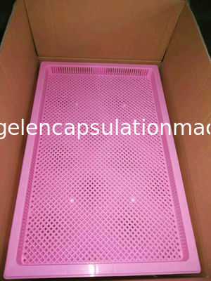 Softgel Kapsüller Plastik Kurutma Tepsileri Yüksek Sıcaklık Rulman Özelleştirilmiş Renk