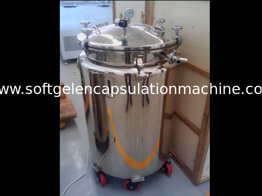 Softgel kapsül kapsülleme üretimi için 300L SS jelatin servis taşıma tankı