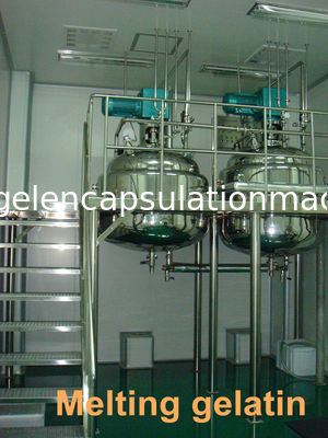 Hidrolik Kaldırma Sistemli 5kw İlaç Makineleri Jelatin Renk Karıştırıcı