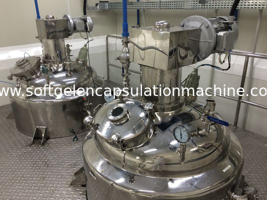 PLC ve Dokunmatik Ekranlı softgel ve ağrı topu üretimi için 20kw Büyük Ölçekli Tıbbi Softgel Kapsülleme Makinesi