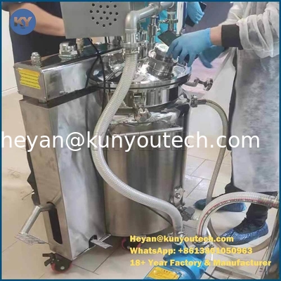 300L paslanmaz çelik karıştırma tankı ve 4kw tıbbi karıştırıcı