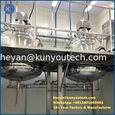 600L Jelatin Eritme Tankı, 0.09Mpa Vakum Tasarımı