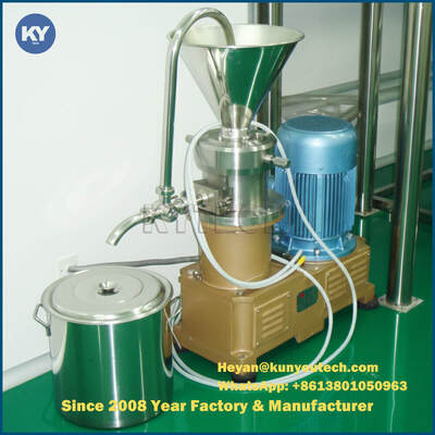 Gelişmiş Rotator + Statorlu Küçük Paslanmaz Çelik Kolloid Değirmen Makinesi