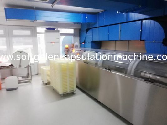0.75 kw Büyük Hava Üfleyicili En Büyük 700*1030mm Softgel TUMBLER Kurutma Ekipmanı