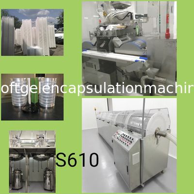 Balık Yağı Softgel için Farmasötik Kapsül Softgel Kapsülleme Makinesi 120000 Adet / H