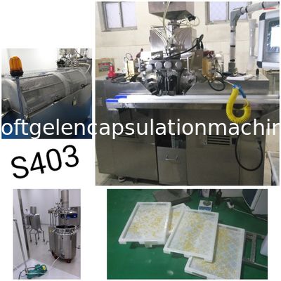 Yumuşak Kapsül S403 Yapımı İçin Küçük Softgel Kapsülleme Makinesi Üretim Hattı