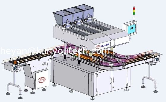 Tablet Kapsül Sayma ve Paketleme Makinesi Çok Titreşimli Plakalı Şişe Paketleme Makinesi