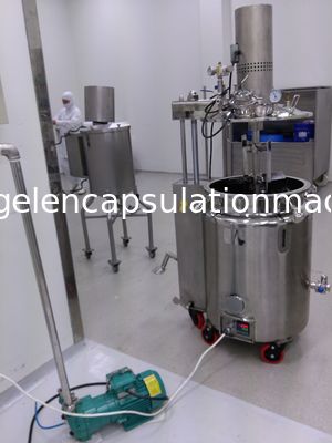 Oval Dikdörtgen Şekilli Balık Yağı veya Vitamin Softgel için Ar-Ge Softgel Üretim Hattı